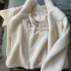 H&M Baby Wearing Cream Sherpa Fleece Jacket